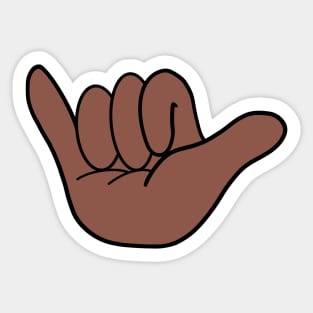 Hawaii-Inspired Shaka Hand Sticker